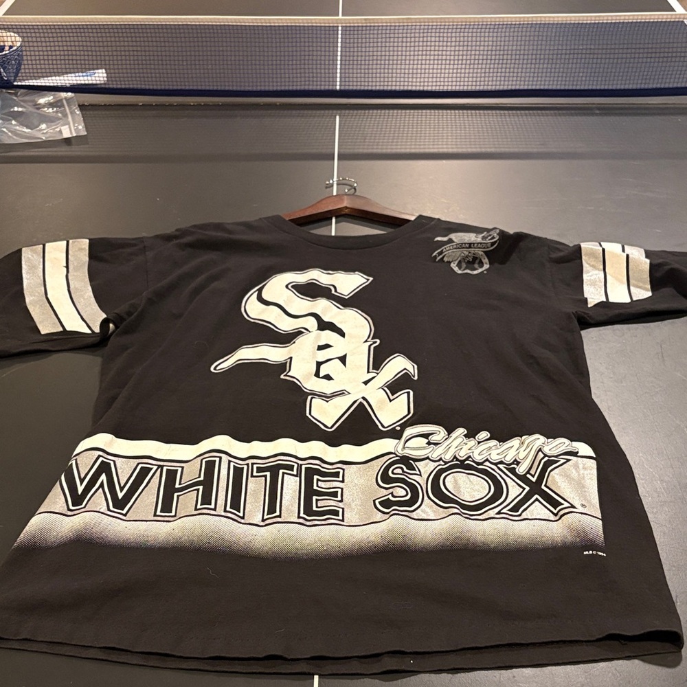 1994 Chicago White Sox Black Short Sleeve Tee vintage L men's shirt